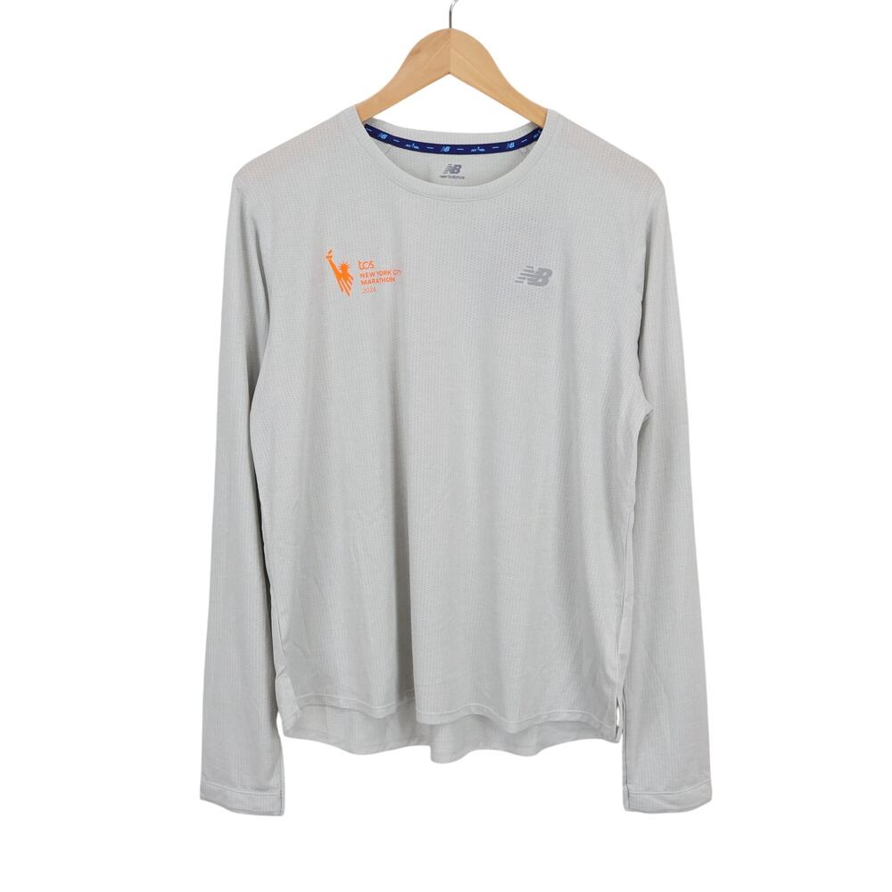 New Balance Women's New York City Marathon 2024 Grey Long Sleeve Size XL NWT